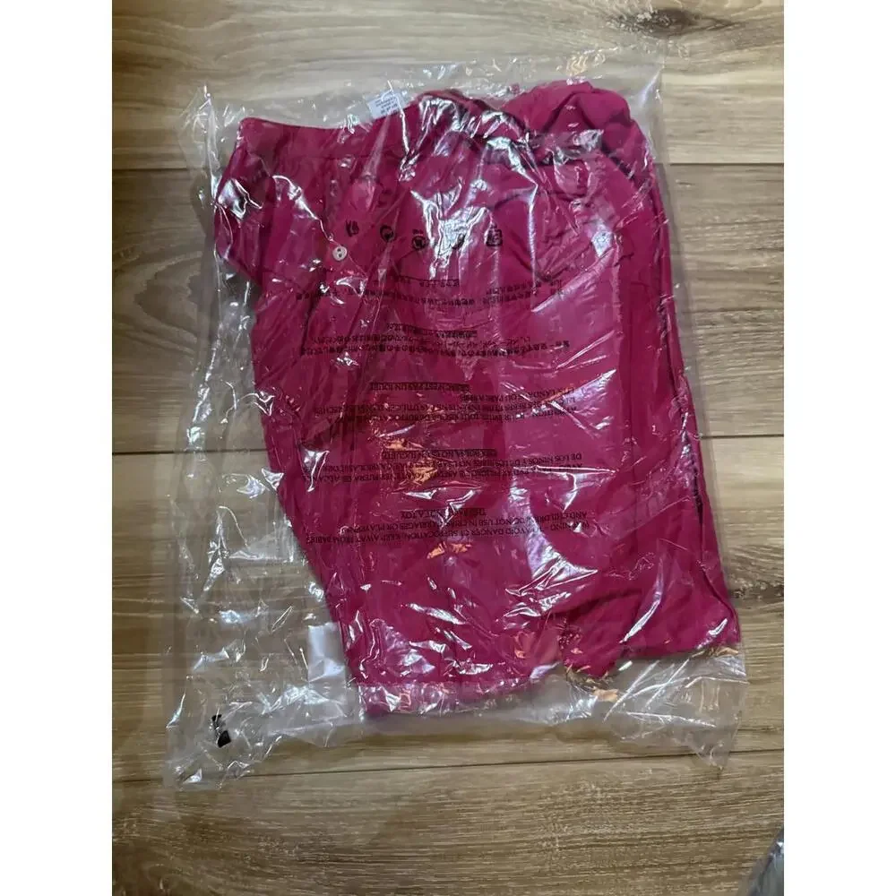 NWT! Tommy Bahama Agua Amara Long Sleeve Peasant Top in Pink Papaya Size XS - Picture 4 of 4